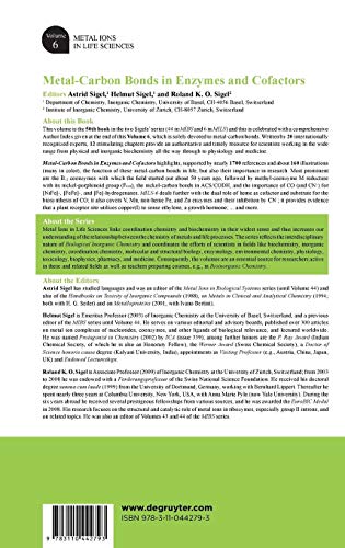 Metal-Carbon Bonds in Enzymes and Cofactors: 6