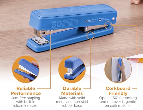 Agrafeuse sans bourrage Bostitch Titan en métal pour assembler 50 feuilles facilement