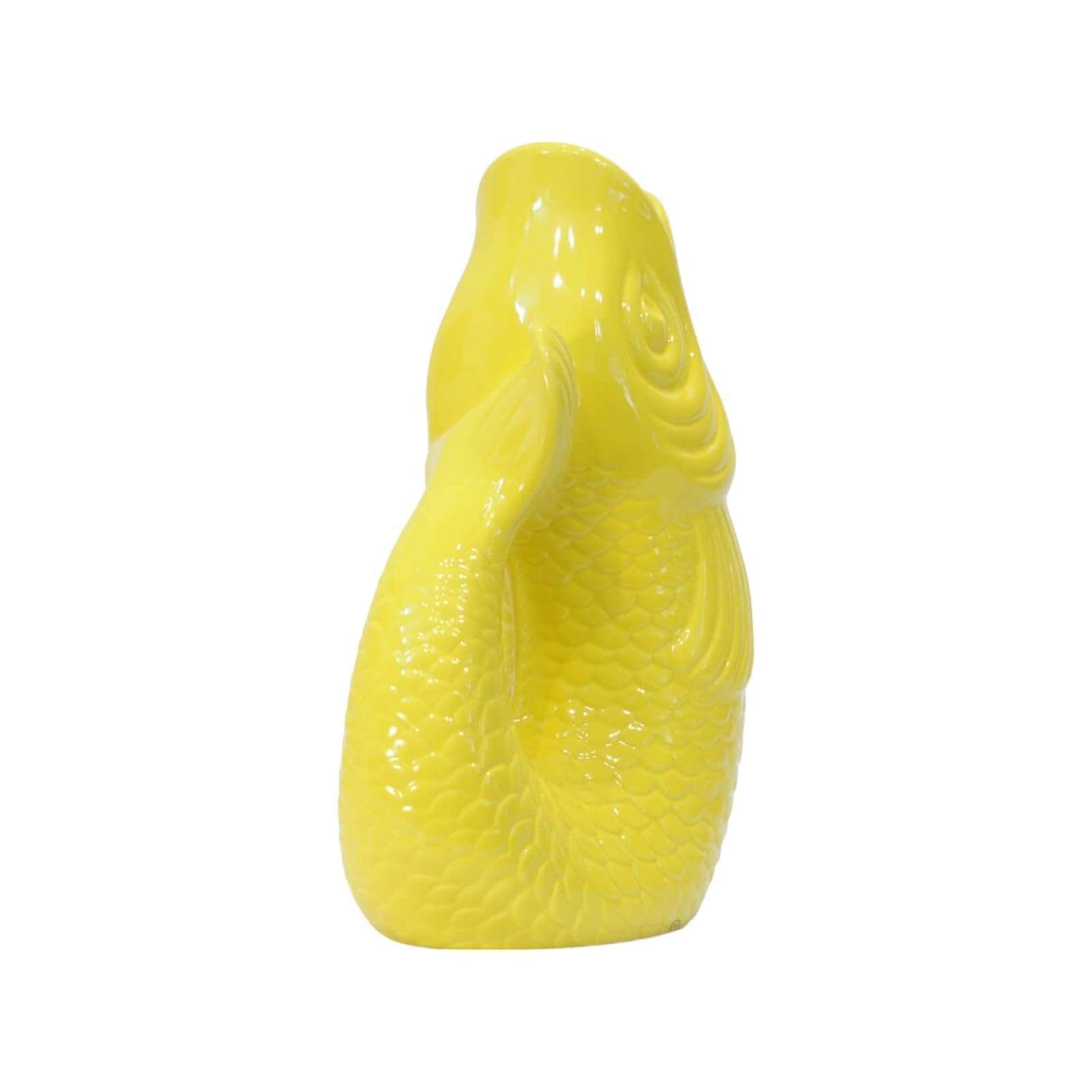 Gift Company Vase Monsieur Carafon S, Vase décoratif en Forme de Poisson, faïence Grise