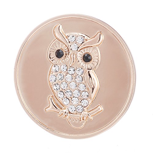 Preisvergleich Produktbild Morella® Damen Coin Eule Rosegold 33 mm