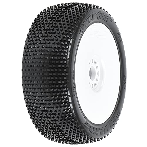 Pneus Hole Shot 2.0 S3 Pro-Line 1/8 Buggy sur jantes blanches V2