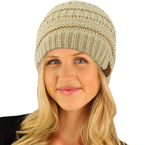 Image of Hatsandscarf CC Exclusives Solid Color Beanie Tail Hat for Adult (MB-20A)