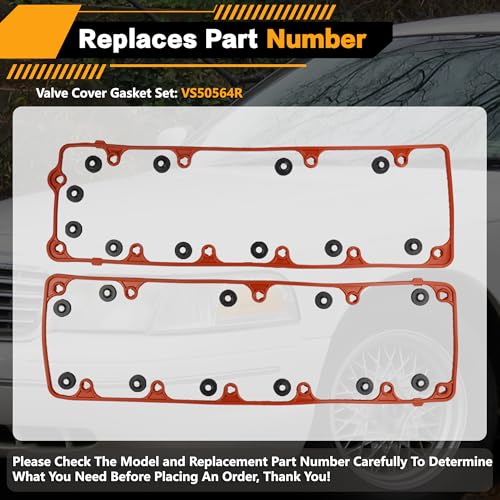 Image of VS50564R Engine Valve Cover Gasket Set for 2002-2012 Ford Crown Victoria /E150 /E250 /F150 /Heritage /Expedition /Explorer /Mustang, Lincoln Town Car, Mercury Grand Marquis /Mountaineer 4.6L V8