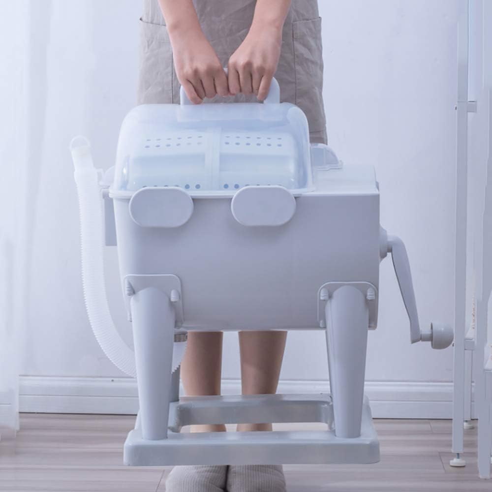 LK-HOME Lavatrice Manuale Portatile, Lavatrice A Manovella Non Elettrica E Centrifuga Design Compatto per Appartamenti, Hotel, Dormitori, Dormitori da Campeggio LK-HOME Lavatrice Manuale Portatile, Lavatrice A Manovella Non Elettrica E Centrifuga Design Compatto per Appartamenti, Hotel, Dormitori, Dormitori da Campeggio