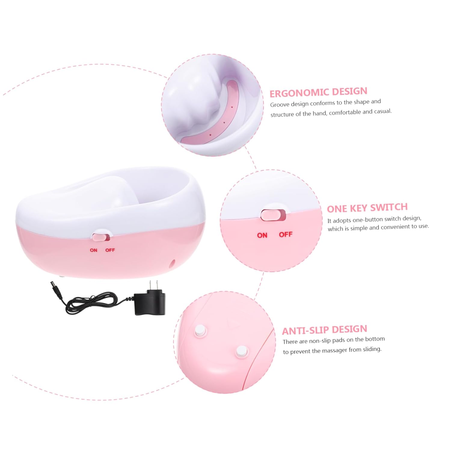 Creative Electric Nail Soak Bowl Manicure Spa Tool for Soaking Treatment Non- Design for Nail Care for Gel Polish Removal Cuticle Nutrition