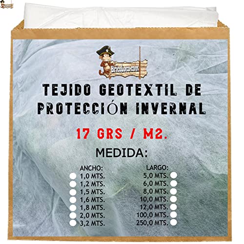 BricoLoco.com Thermal Anti-Frost Mesh Blanket for Plants Crops, Garden, Geotextile Fabric Winter Frost Protection, Cold - Image 2