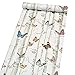 Vinilo autoadhesivo decorativo mariposa papel muebles etiqueta de la pared para gabinetes estantes armario tocador cajón pared calcomanía 45 cm x 200 cm