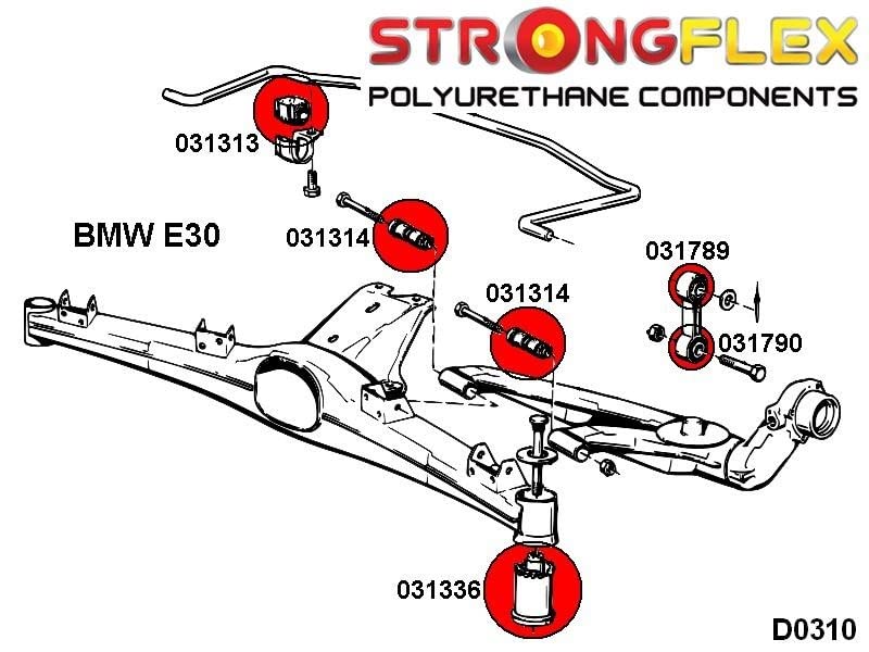 Strong Flex Rear Beam Mounting Base Kit 2 Pieces.