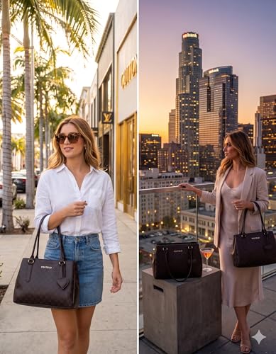 Image of Fostelo Women's Riverside Satchel Tote Handbag for Women | Ladies Purse | Stylish Shoulder Bag | Gift For Women