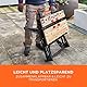 BLACK+DECKER Workmate Flexible Universal-Werkbank (klappbarer Sägebock – Arbeitstisch mit großer Arbeitsfläche, verstellbare Spannbacken, bis 250 kg belastbar, 74 x 25 cm) WM825-XJ