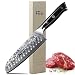 Produktbild TURWHO Santoku Messer Damast,extra Scharfes Klingenblattö 18cm aus Profi Küchenmesser Damastmesser,Japanisches kochmesser, Japanisches VG-10 & ergonomischer G10 Griff
