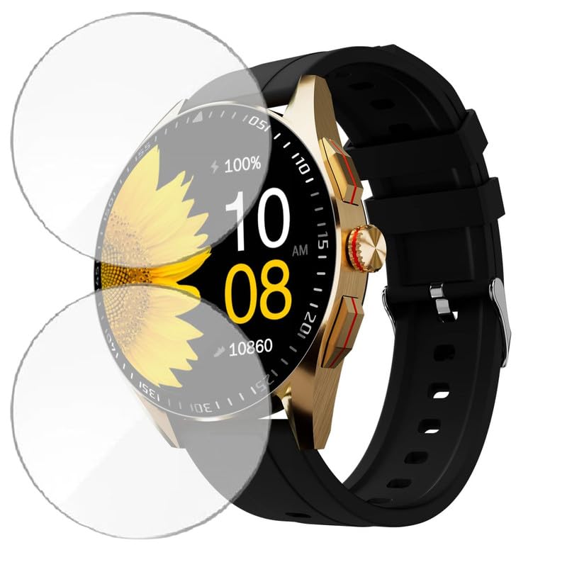 Image of 2-Pack | Screen Protector Guard for Fire Boltt Invincible Plus | 1.43 inch | Smartwatch - Flexible & Ultrathin TPU Film, Scratch Resistant, Bubble Free - Not Tempered Glass