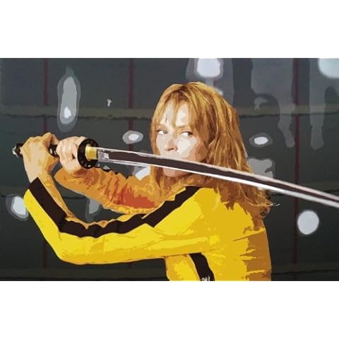Kill Bill Pop Art Style Oil Painting 40x28 Hand Painted piece of art Cover