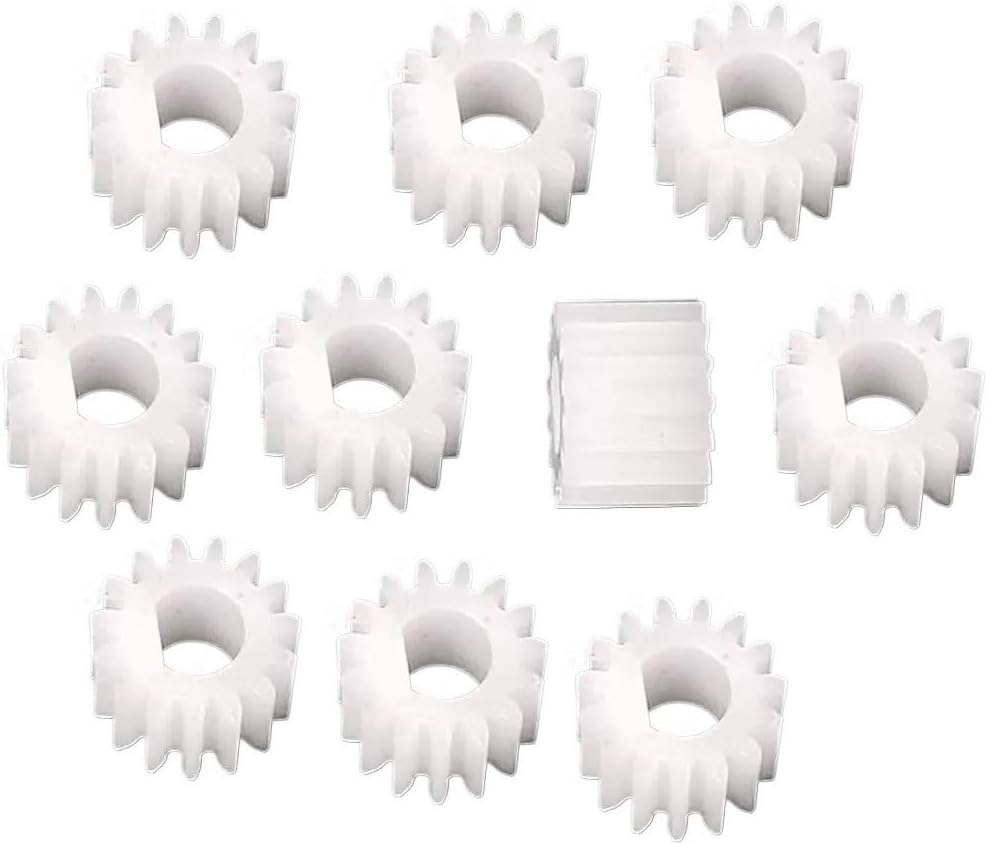 Plastic Motor Gear,10pcs 1 Module 20 Teeth D Shape Hole Spur 20T 1M Pinion 22mm Outer Diameter DIY Wheel Shaft Gears(6x5mm)
