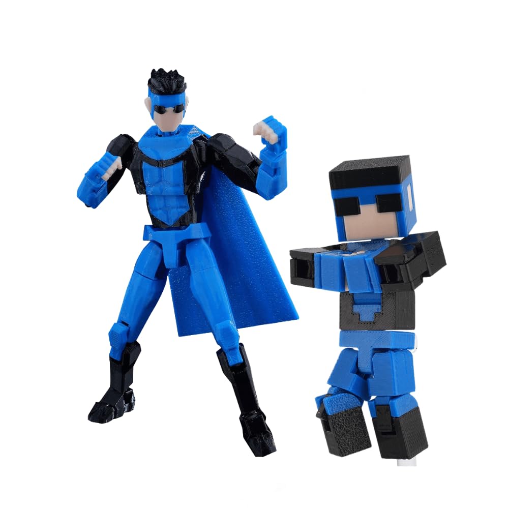 Jiumaocleu 2PCS Mark Grayson Articulated Figure Anime 3D Printed Mark Grayson Joint Movable Action Statue Display Collectible Figurine Gifts 13.5+8CM
