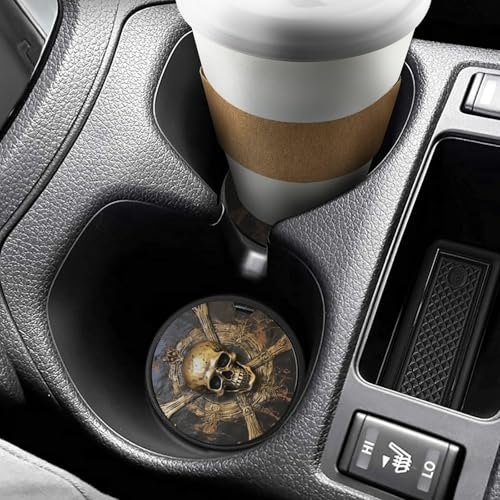 Portavasos decorativo para carro, 2 piezas, 2.6 in miniatura 6