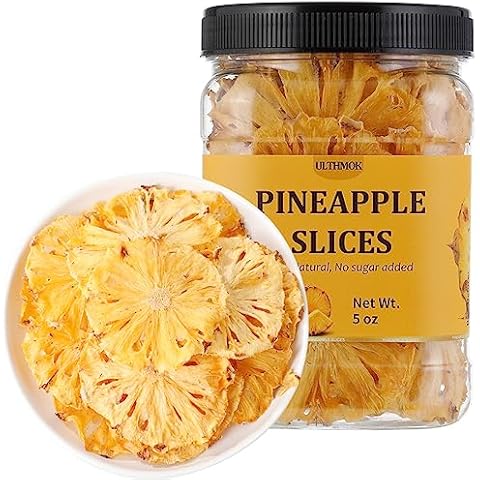 ULTHMOK Dried Pineapple Slices 5 Oz Cover