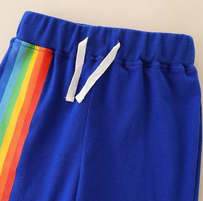 Miniatura 3 de warmstraw Conjunto corto de algodón para niños pequeños, camiseta y camiseta de manga corta, 2 piezas