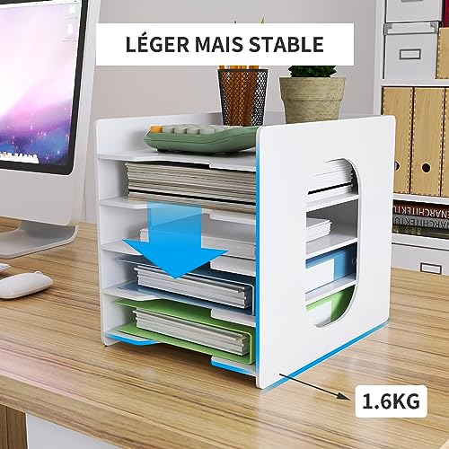 Module de rangement A4 au design robuste avec plateaux de classement rigides