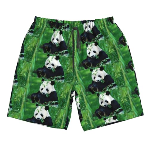 Pantalones cortos de playa antirozaduras CHAbu Panda con forro suave 6