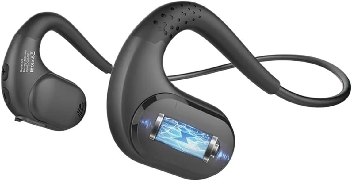 Trucker Headset Sports Wireless Headphones with Removeable Boom Microphone Mute Button Open Ear Earphones