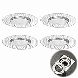 Aplicaciones: El tamaño de la trampa para el cabello es de 9 cm en el exterior y 5,5 cm en el interior, adecuado para el desagüe del fregadero del baño y la cocina, evita la obstrucción.