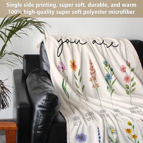Afterprints Manta Térmica Throw Blanket en Color Cream 50 x 60 pulgadas miniatura 3