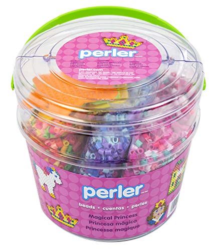 Perler Beads Magical Princess Fuse Bead Bucket Craft Activity Kit, 8504 pcs