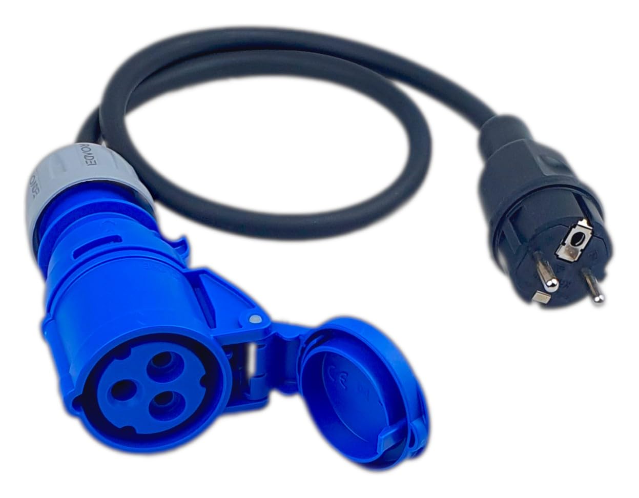 RoadEu – Adattatore da spina 230V a presa CEE 16A 3 poli – Cavo 5m 3x2,5mm² – IP44 – Ideale per camper, campeggio, barca, officina, uso esterno