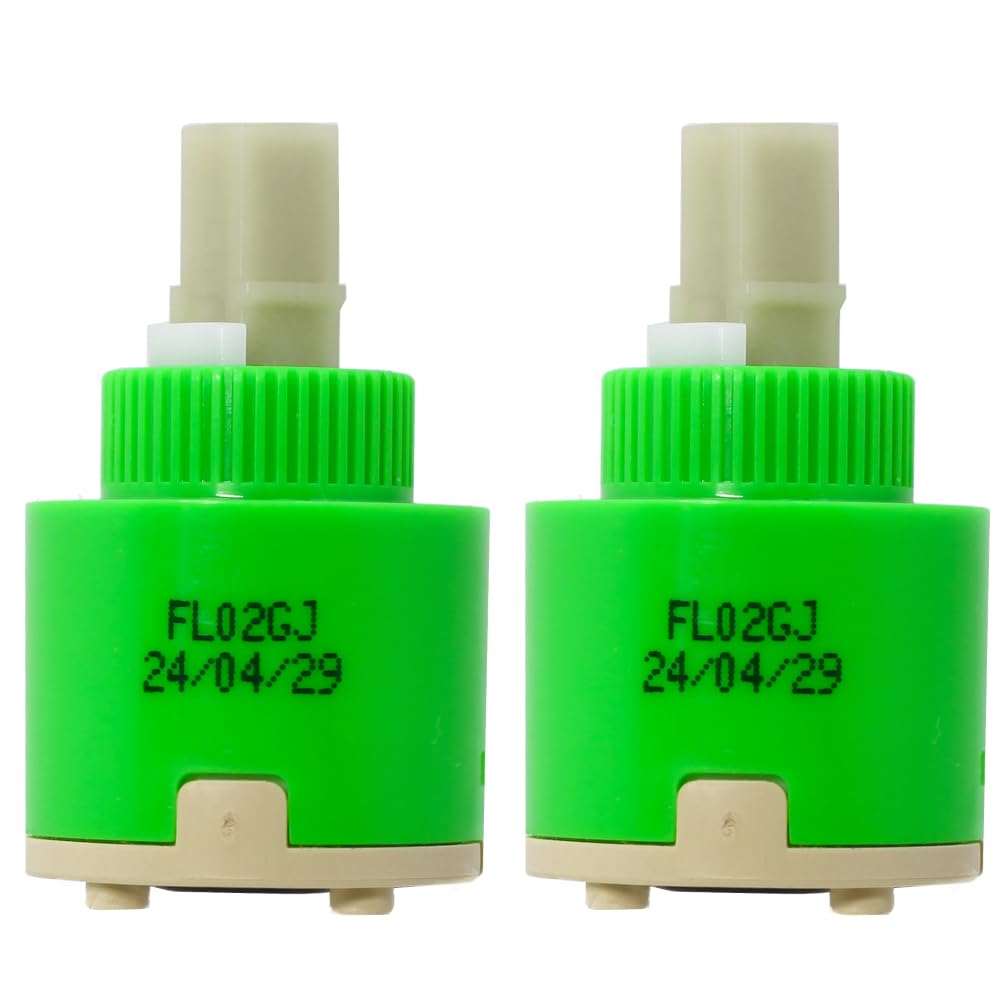 Hain Yo FL02GJ Belanger FC9M6 - Cartucho de grifo de palanca única de 35 mm, (juego de 2) cartuchos de grifo OEM, cartuchos de cerámica para baño, se adapta a grifos de 35 mm, 1 3/8 pulgadas