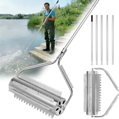 Pond Rake Roller with 6 Blades