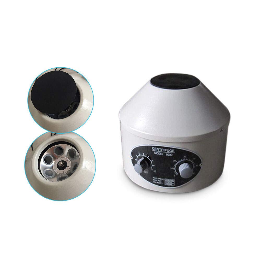 Centrifuge, laboratoire centrifuge, 4000 tr/min, petite centrifugeuse électrique de table avec vitesses réglables, centrifugeuse de laboratoire 20 ml × 6 plasma