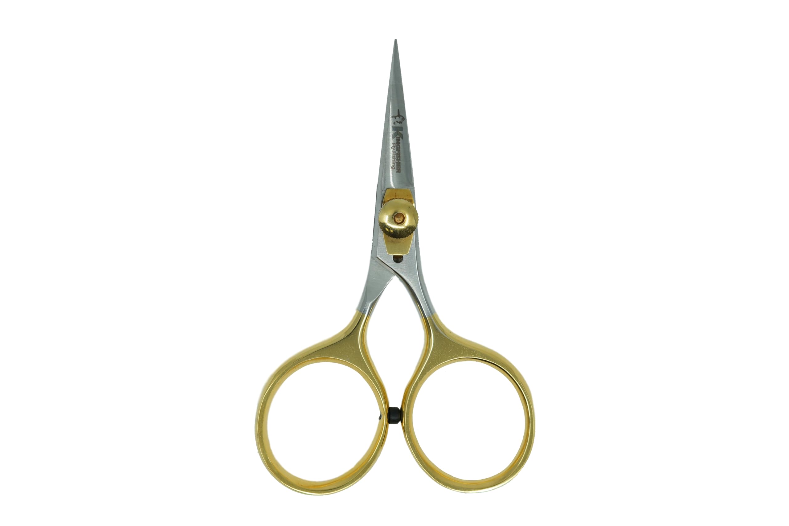 Kingfisher Fly FishingFly Tying Razor Scissor, 4in - Gold