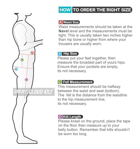 Men's Hybrid Utility Kilt - Durable Cotton Jeans Fabric Kilt for Men with Cargo Style Pockets Traditional Modern Kilt2