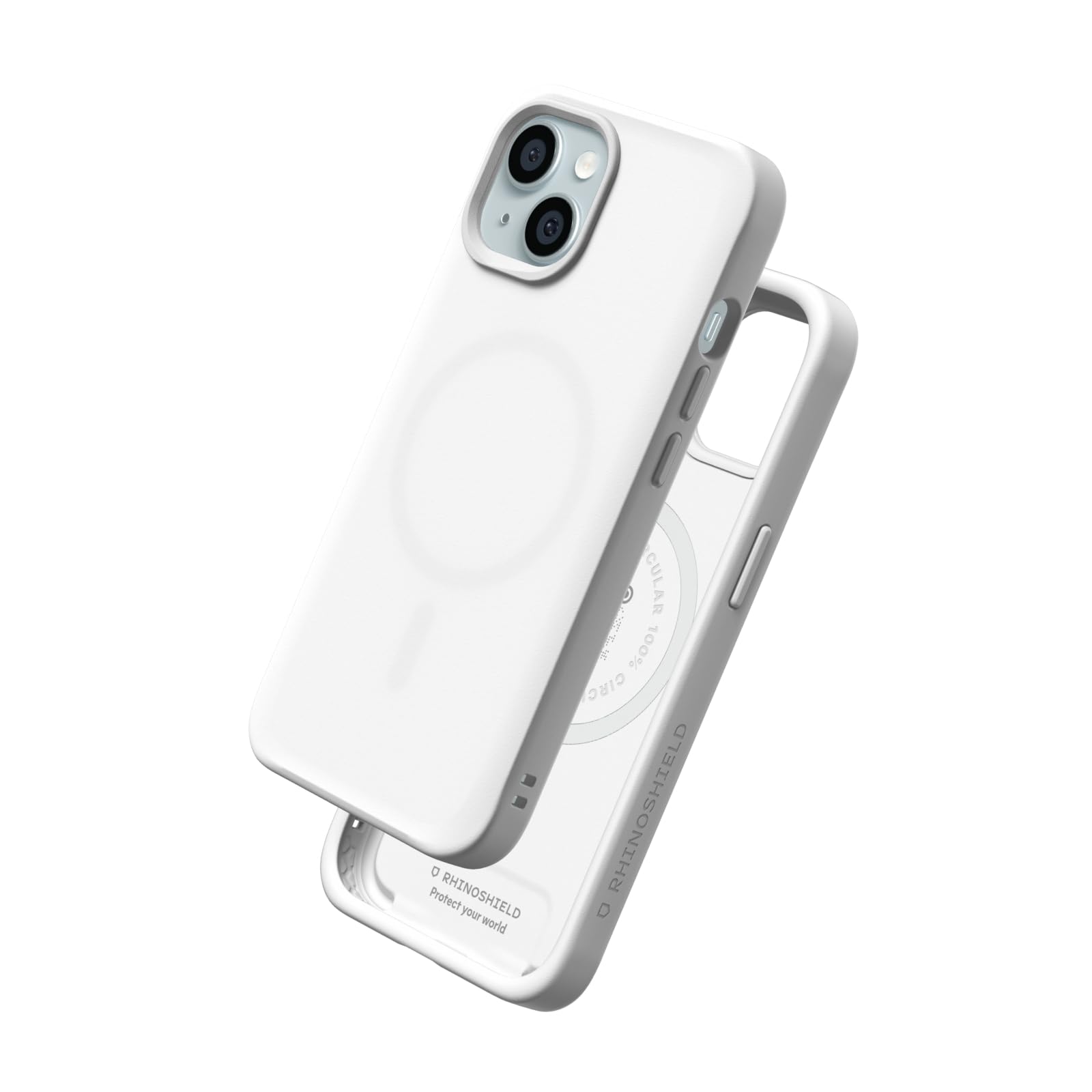 RhinoShield Funda SolidX Apta para MagSafe e iPhone 15 | Fuerza magnética superior, protección militar, absorción de impactos, esquinas reforzadas y diseño ligero.