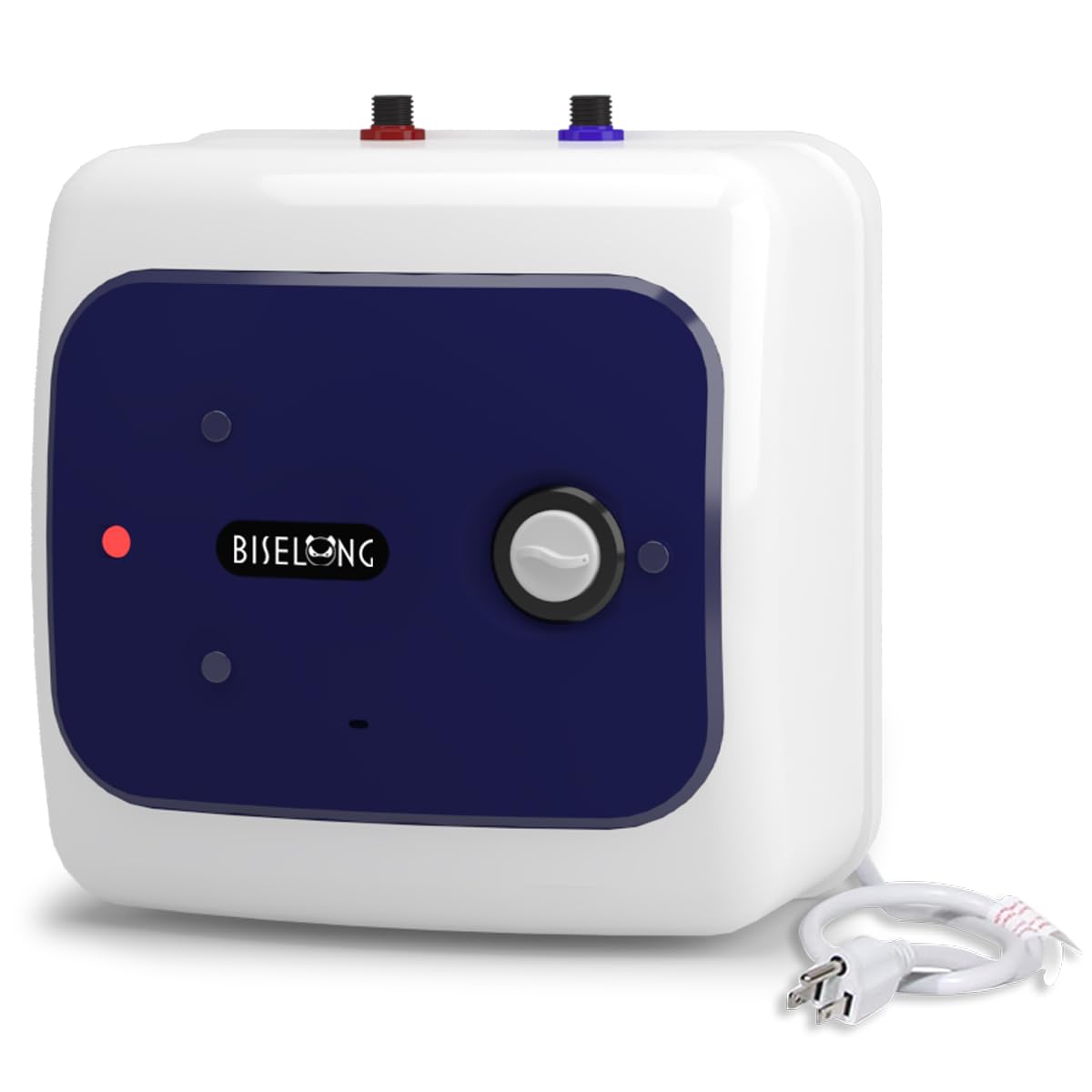 110V-120V 1500W Small Instant ElectricTank 4 Gallon Storage Hot Water Heater, Kitchen Under Sink Cabinet RV Trailer, Easy to Install,2 PCs 16” Long 1/2”FIP Stainless Steel Hose15L