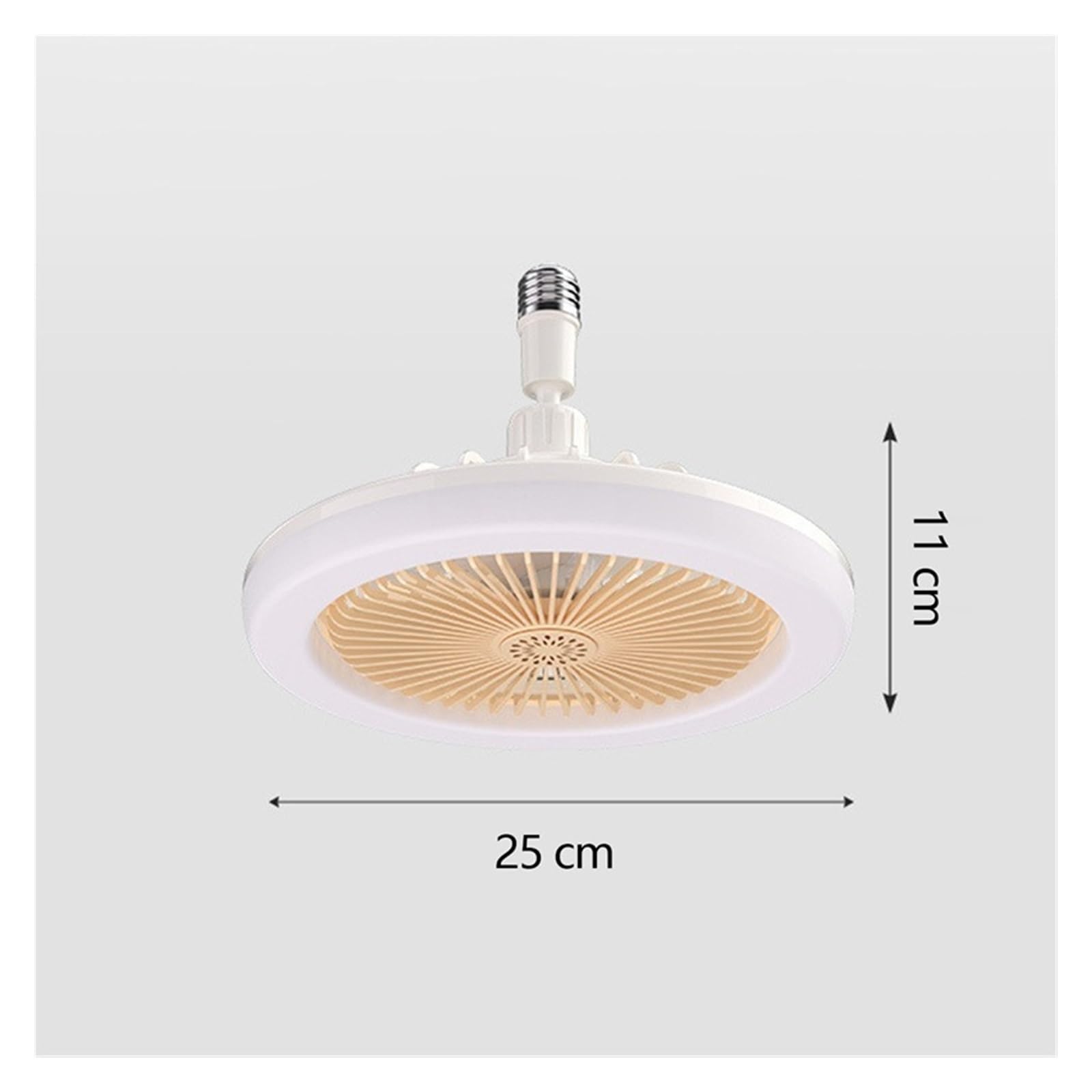 Wentylator sufitowy z lampą E27 lekki pilot aromaterapia wentylator lampa sypialnia salon cichy chłodzący światło Ciche ChłOdzenie(White Remote control)