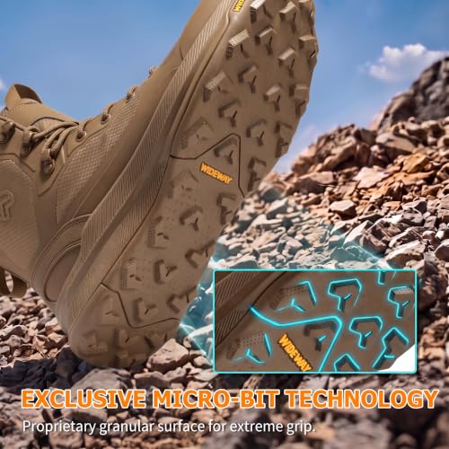 Image of Men's Military Tactical Boots Side Zipper Combat boots Lightweight