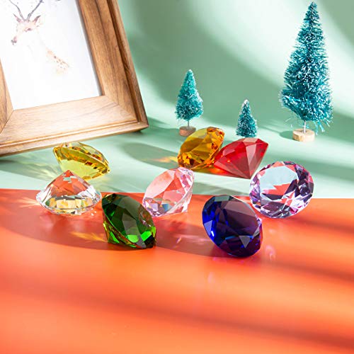 Longwin LS0508MP-KJ 50Mm (2") Crystal Diamond Pirate Gems And Jewels Paperweight Table Decor Multicolor Christmas Centerpiece Gift Idea thumb #2