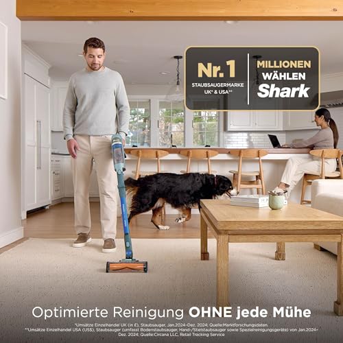 Shark PowerDetect Speed Akku-Staubsauger, Reverse Clean, Salbeigrau – Ansicht 3