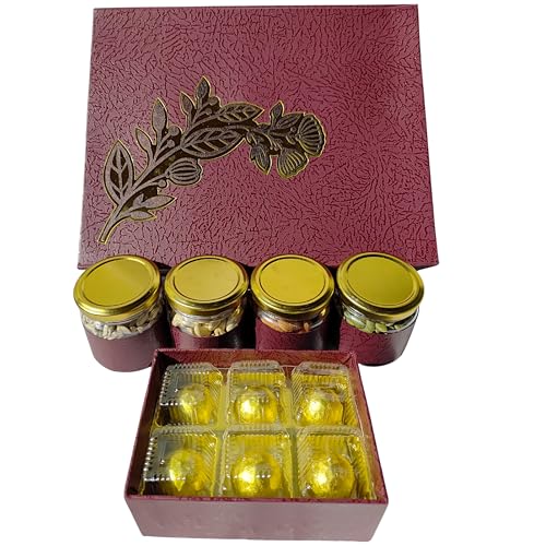 Image of NUTRI MIRACLE Festive Dry Fruits Gift Hamper | Christmas and New Year Pack for Colleagues