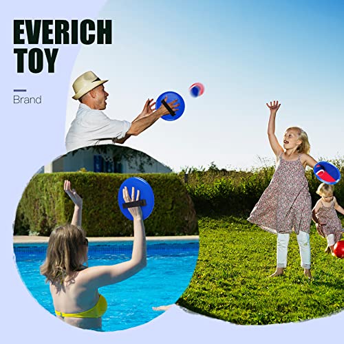 Image of EVERICH TOY Toss and Catch Ball Game Set, Upgraded Sticky Paddle Ball Set for Kids & Toddlers, Sturdy & Water-Resistant Outdoor Backyard Beach Pool Toy, Birthday Gift for Boys Girls Ages 3-12