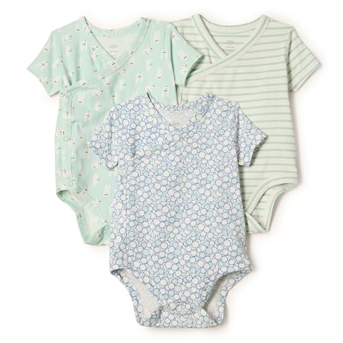 Image of Amazon Essentials x Sofia Grainge Unisex Babies' Side Snap Short Sleeve Bodysuit