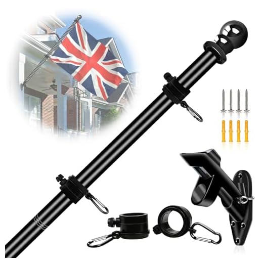 NQ 5FT Durable Stainless Steel Flag Pole