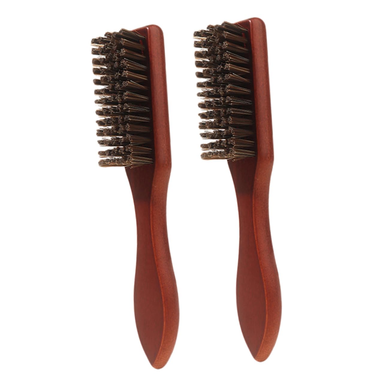 minkissy Detangler Brush Set 2pcs Wooden Beard Brush for Men Styling Tool Soft Bristles for Beard Lengths