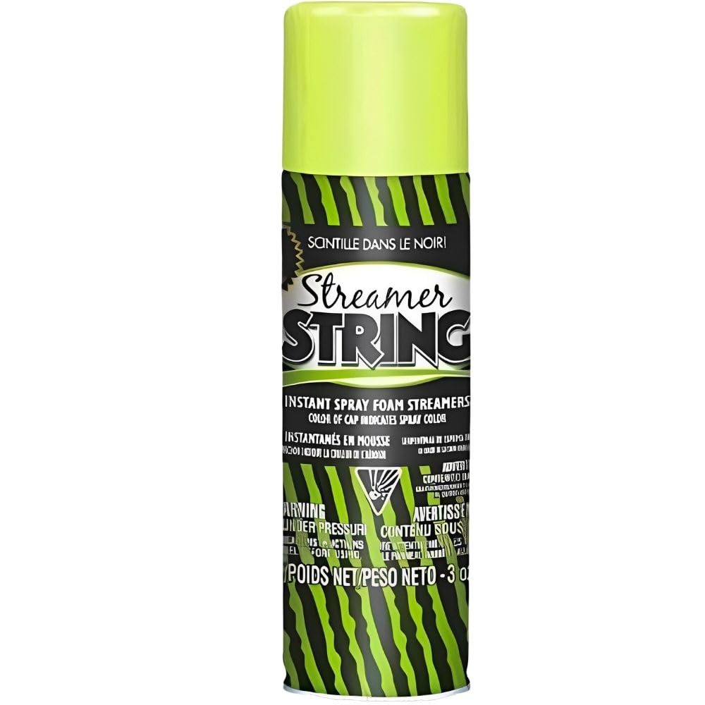 Neon Blast Glow-In-The-Dark Streamer String - 3 oz. (1 Piece) - Fun Party Essential for Raves, Birthdays, Pranks, and Events