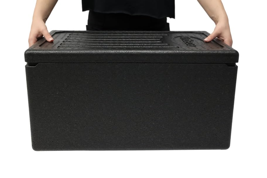 Solent Plastics Professional Food Delivery Thermal Take Away Catering Box Insulated, 46 Litre, Suitable to Store Gastronorm Boxes, 4 Hour Temperature Protection