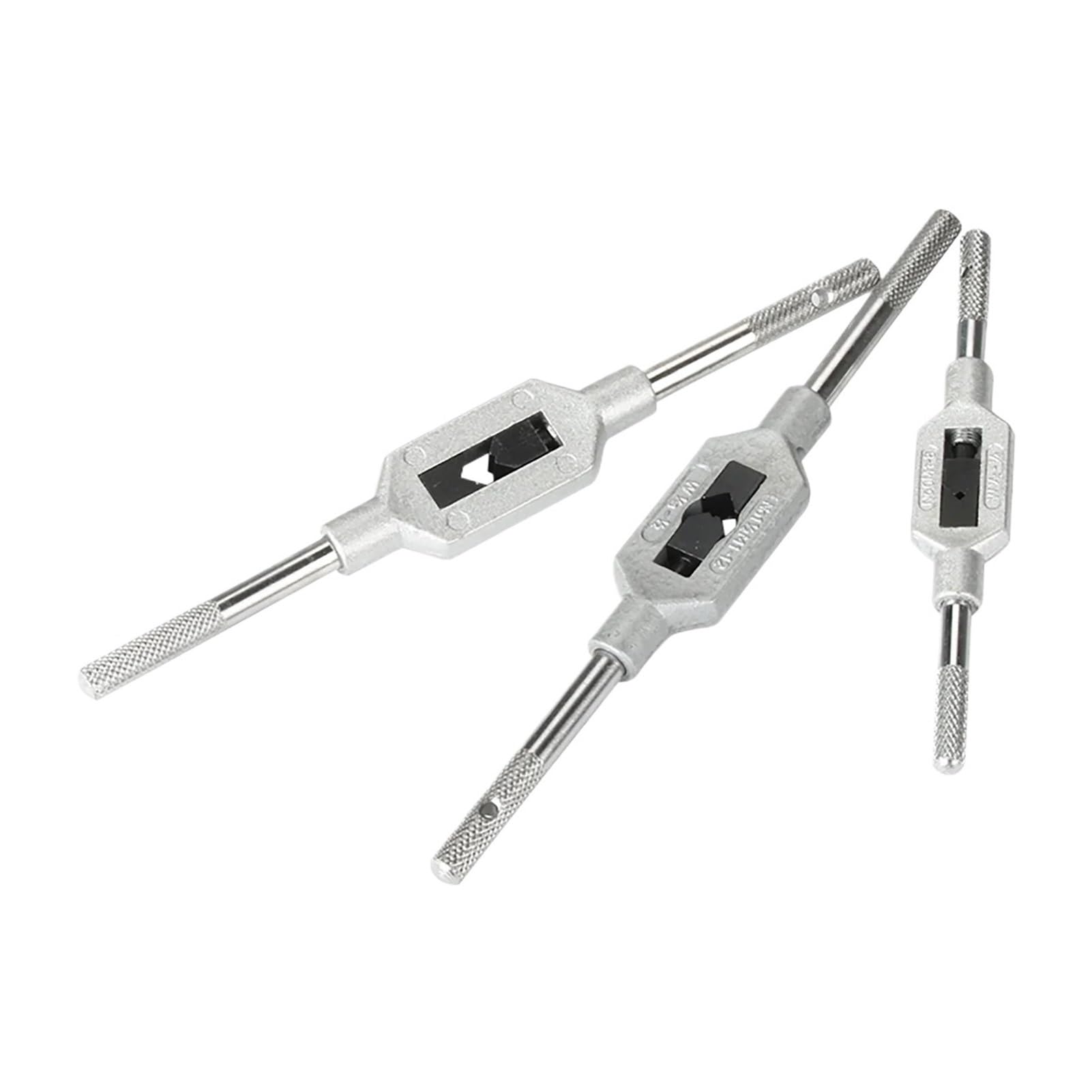 TAZYYZUU Adjustable Tap Wrench Handle M1-6 M3-12 M5-20 M13-32 M25-75 Steel Hand Taps Holder Tapping Reamer Tools(M6-M20)