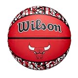 Wilson(ウイルソン) バスケットボール NBA TEAM GRAFFITI CHI BULLS(チーム グラフィティ シカゴブルズ) WZ4024505XB7 アウトドア用 7号/ 直径約24.5cm
