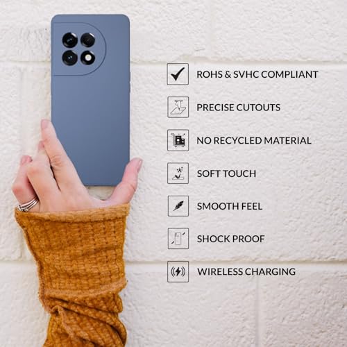 Image of SPRIG Compatible with OnePlus 11R 5G Premium FlexTone Back Cover Drop Tested Shock Proof Mobile Case for Men, Women, Boys and Girls with Camera Protection (Lavender Grey)